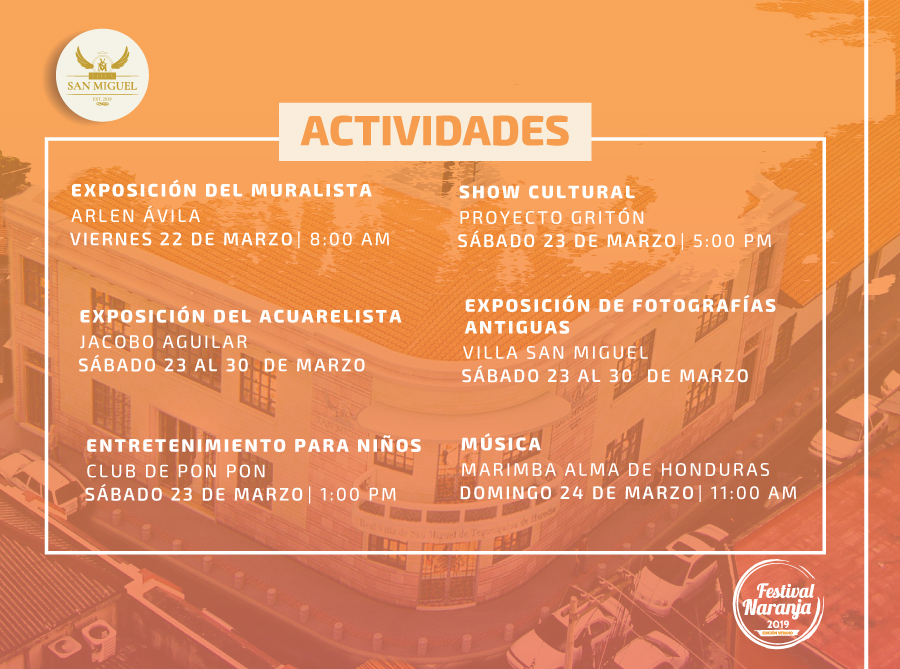 Festival Naranja Actividades en Villa San Miguel